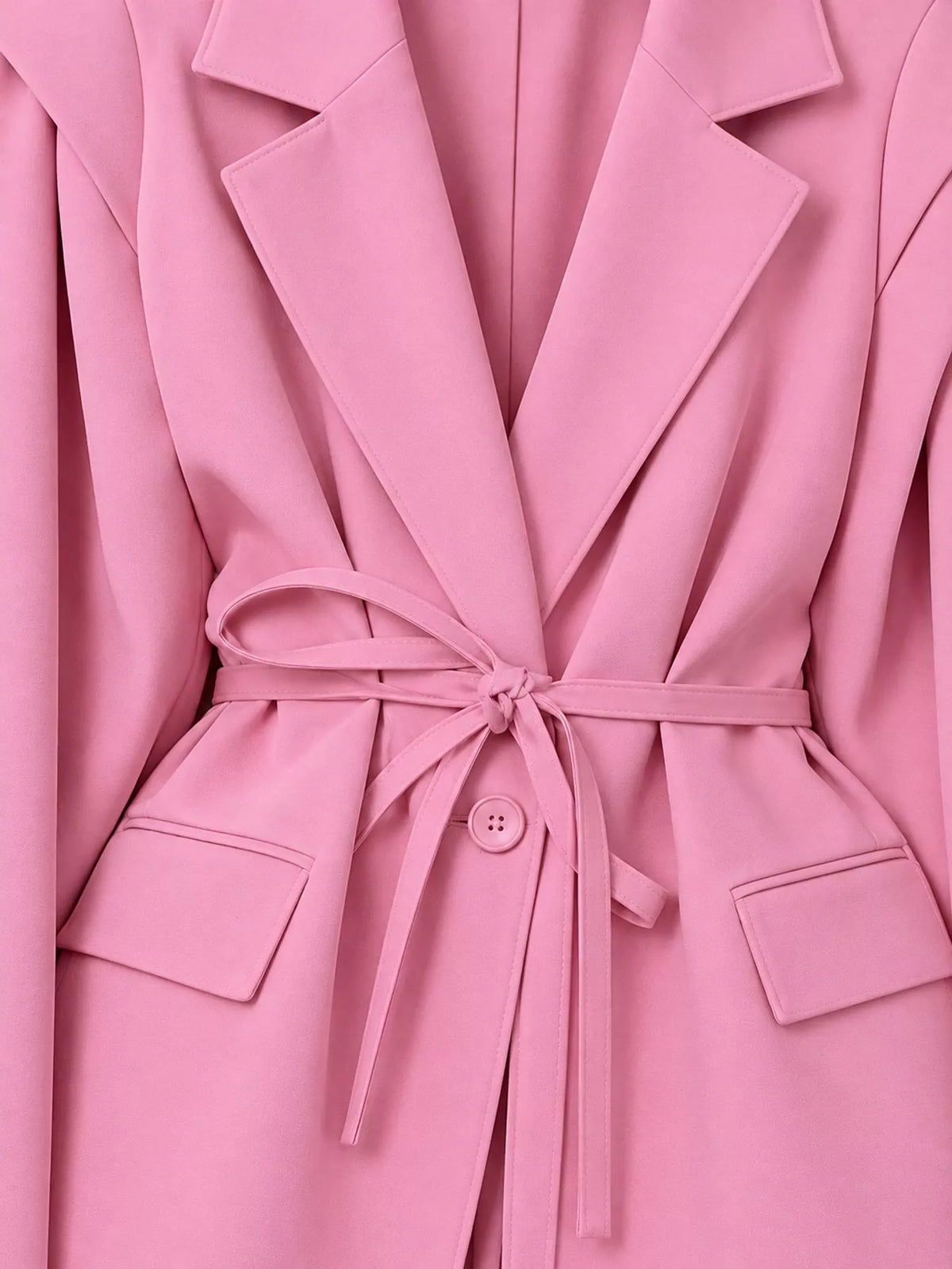 Collared long sleeve blazer, construction and design details
