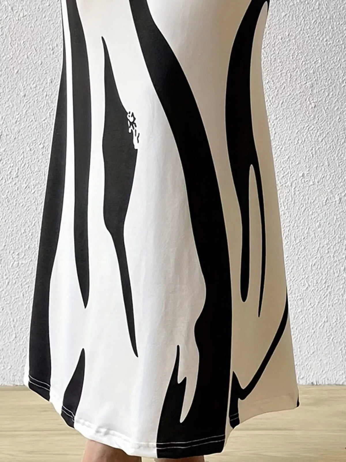 Ruched Maxi Skirt — construction details