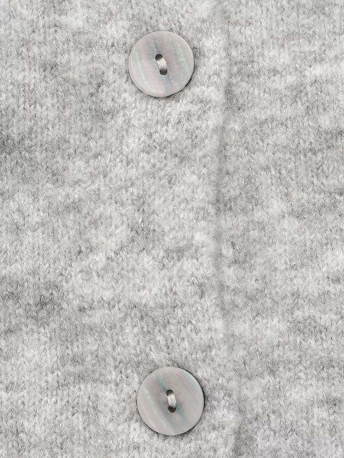 Trendsi Crew Neck Button-Down Cardigan -