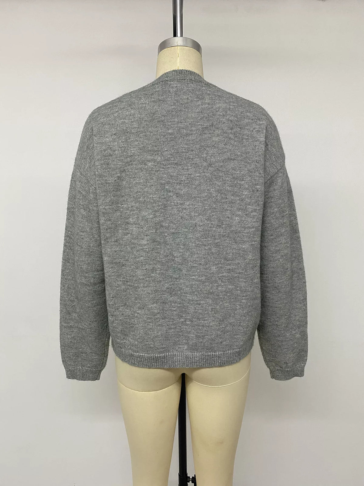 Trendsi Star-Patterned Dropped Shoulder Sweater -