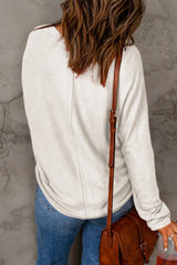 Trendsi Double Take Full Size Round Neck Long Sleeve T-Shirt -