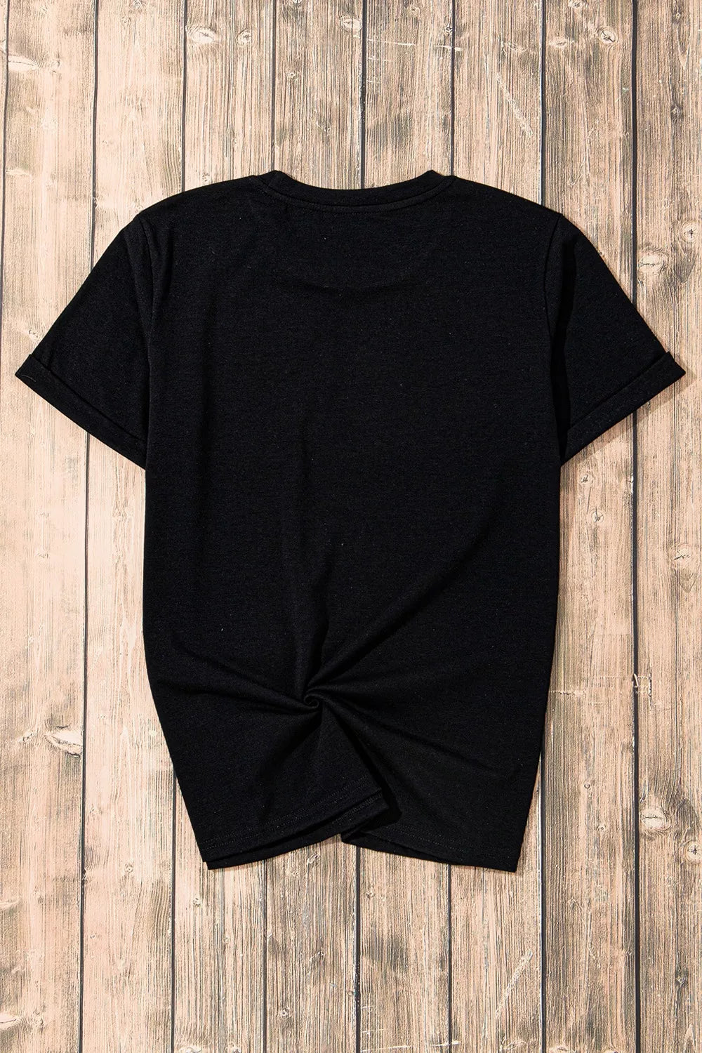 Trendsi Rhinestone Skull Graphic Crew Neck T Shirt -
