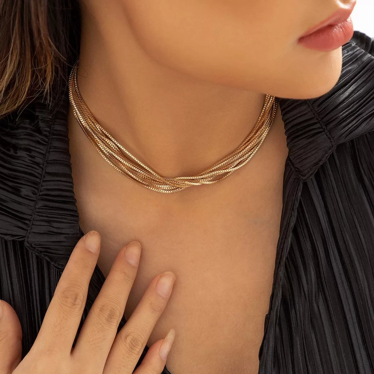 Trendsi Multi Layered Adjustable Necklace -