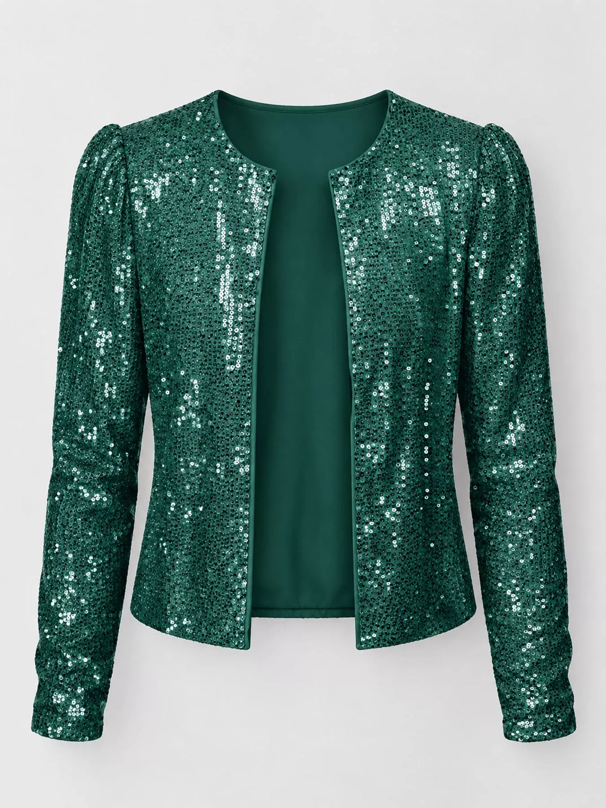 Sequin Long Sleeve Jacket — garment front