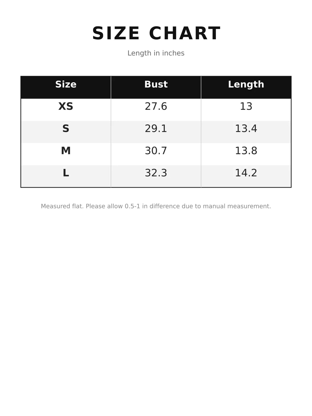 Size chart for women's square neck ruched slim fit tank top