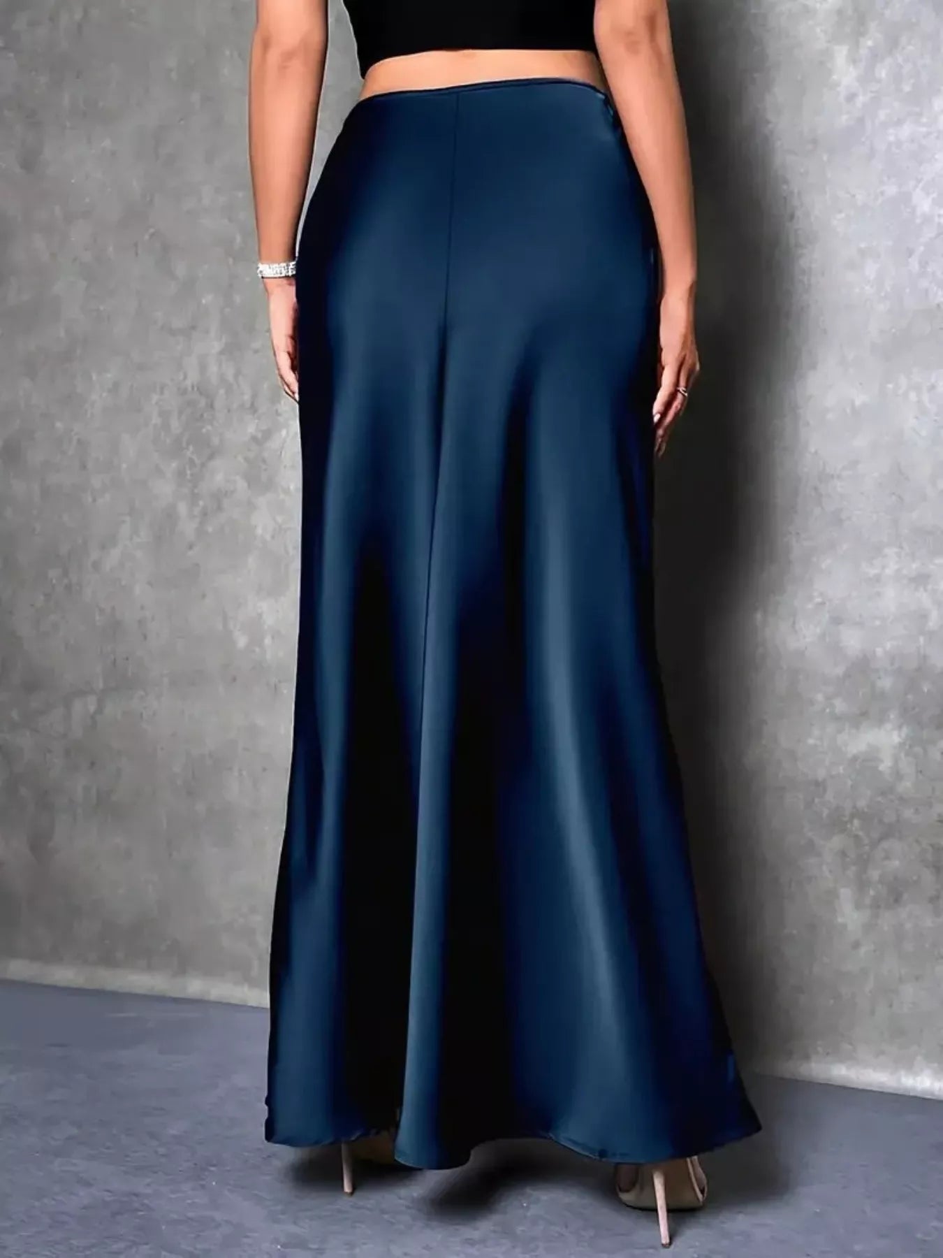 Trendsi Satin Maxi Skirt -