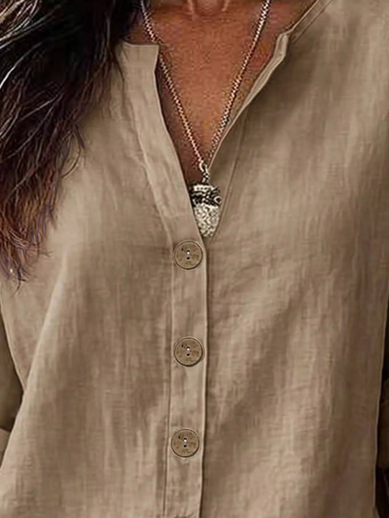 Trendsi Button Up Long Sleeve Shirt -