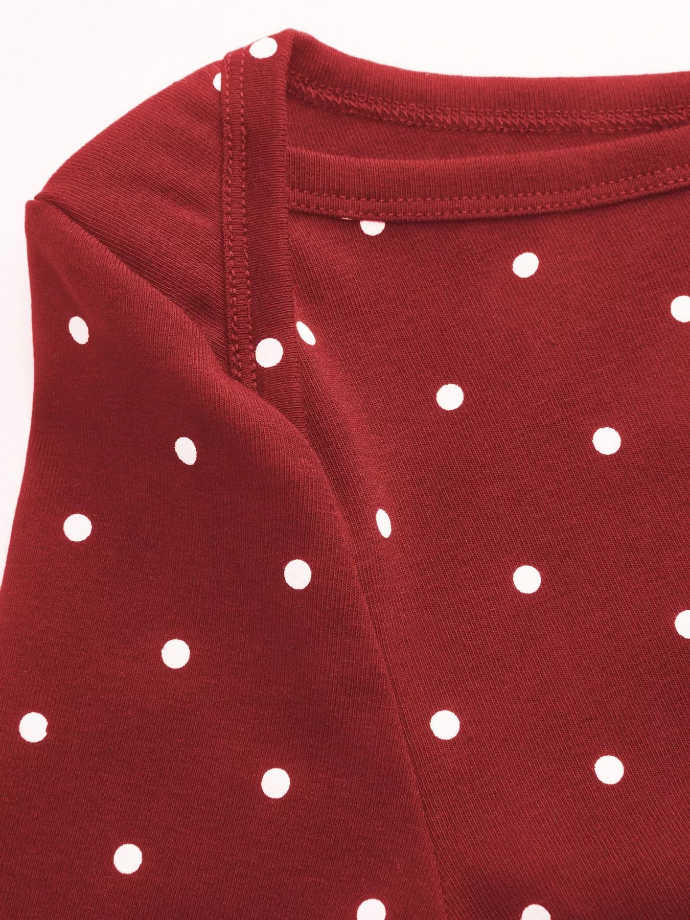 Trendsi Polka Dot Flare Sleeve Mini Dress -