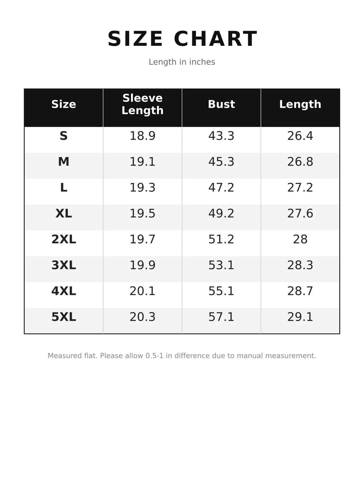 Aztec-print hoodie, size chart