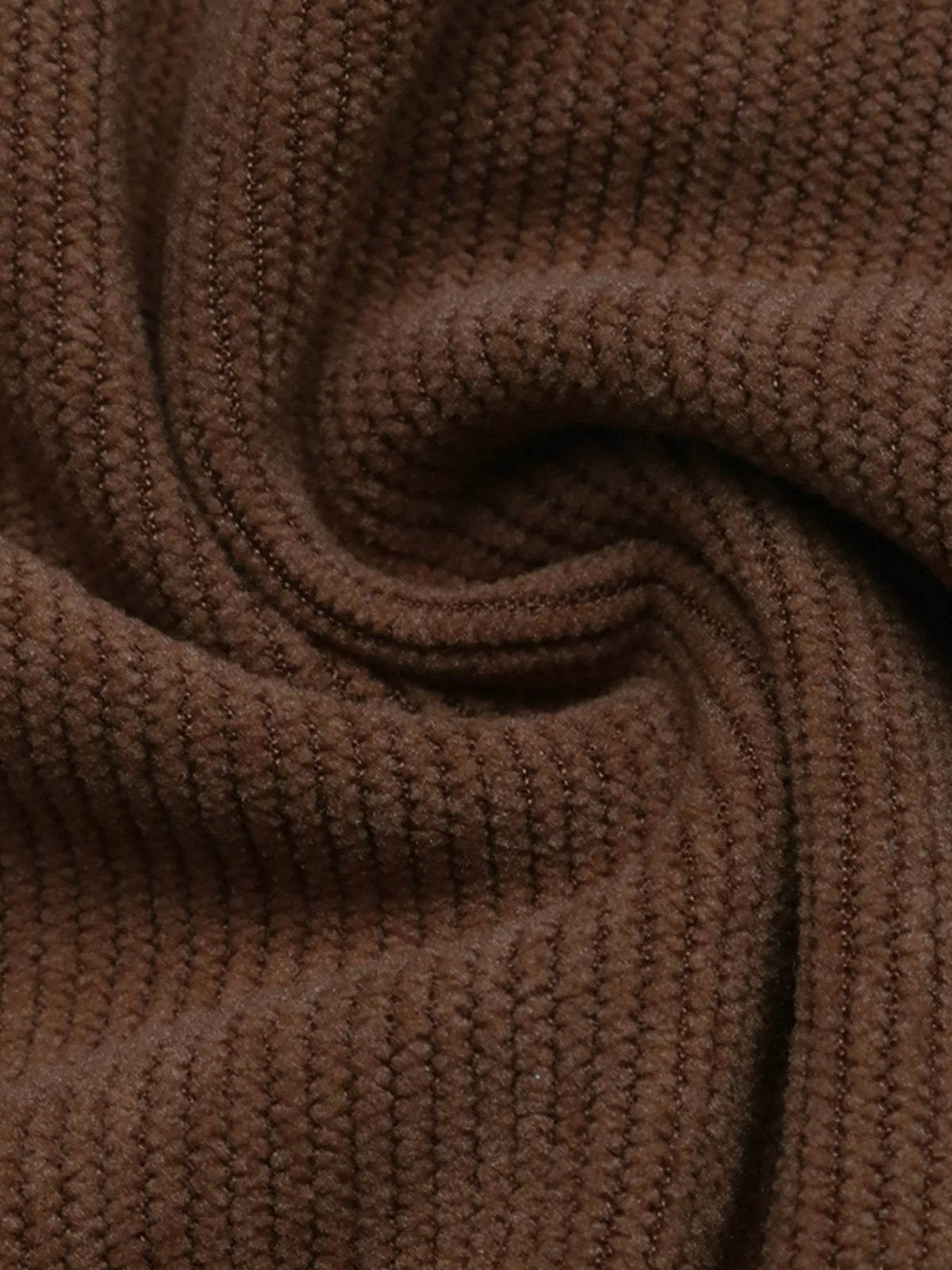 Brown corduroy button-down maxi dress, corduroy texture close-up