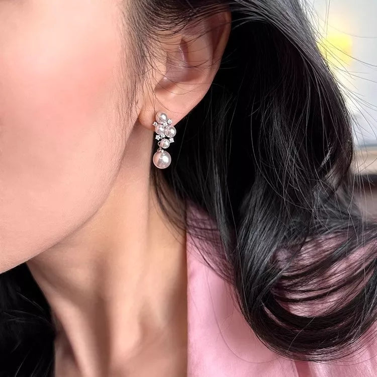 Trendsi Pearl Cluster Earrings -