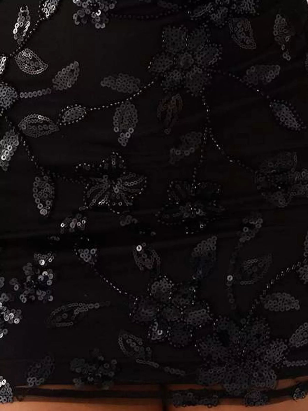 strapless mini dress, construction and design details