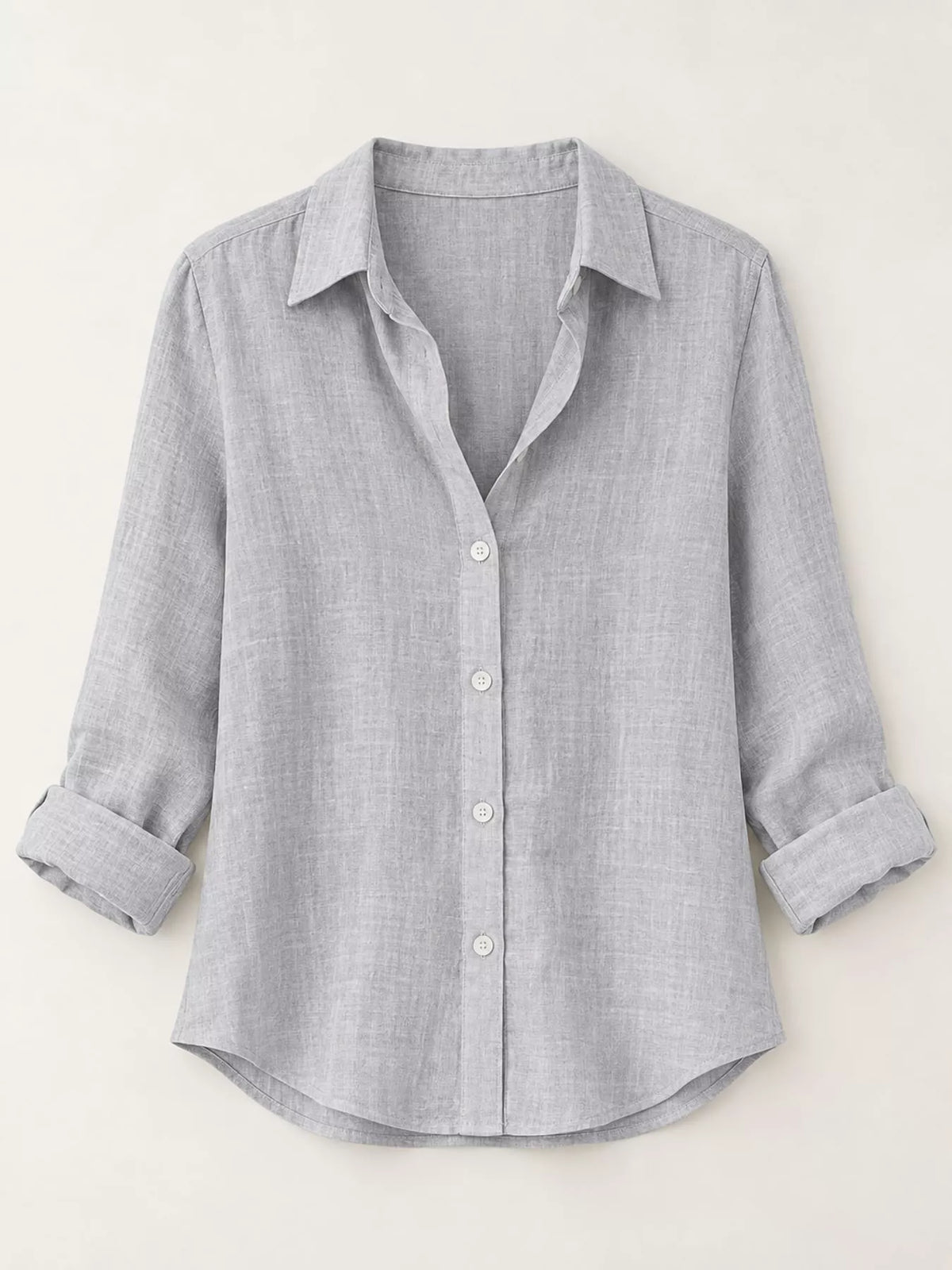 Button-Down Long Sleeve Shirt — garment front
