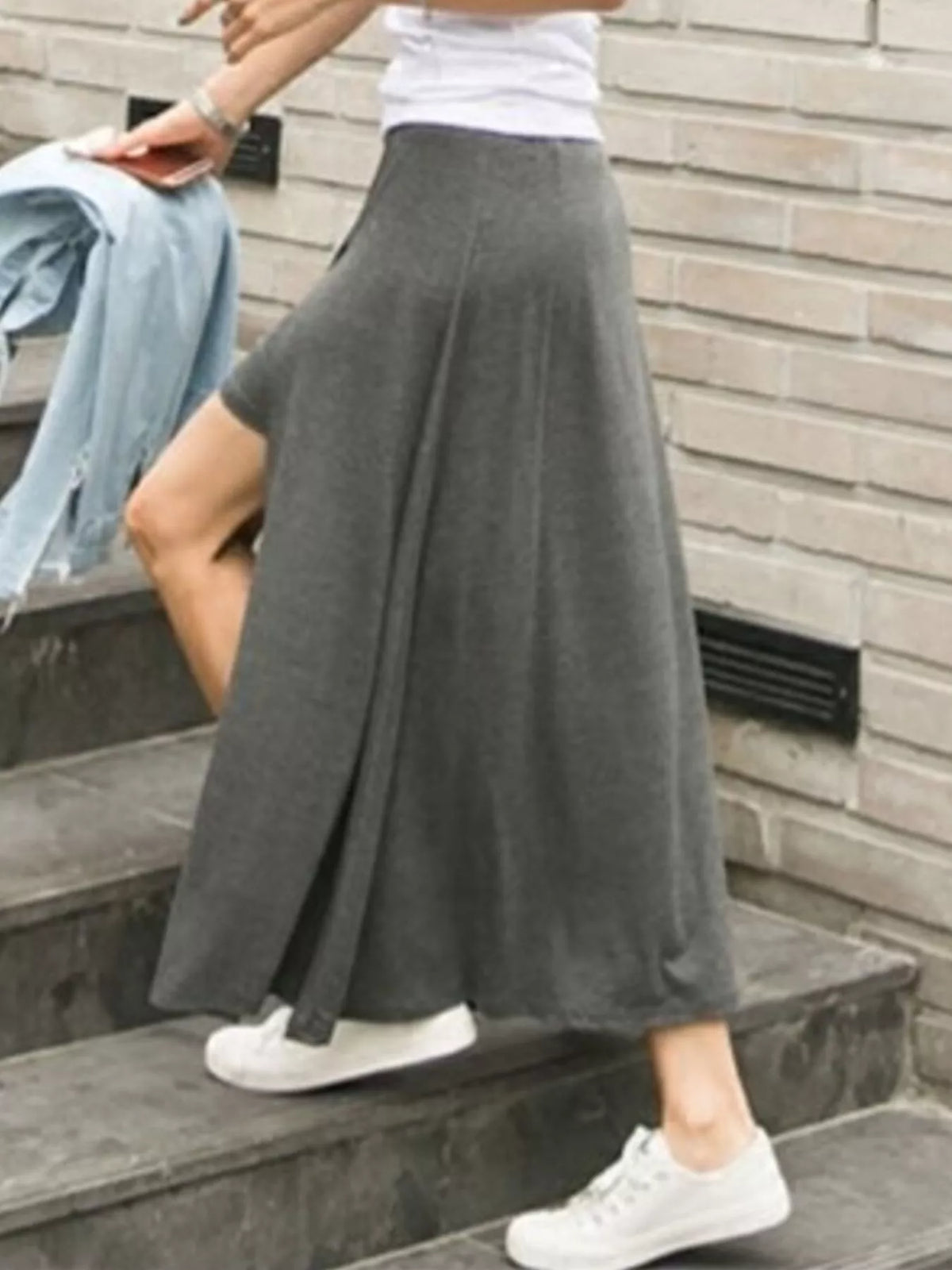 Trendsi A-Line Slit Maxi Skirt -