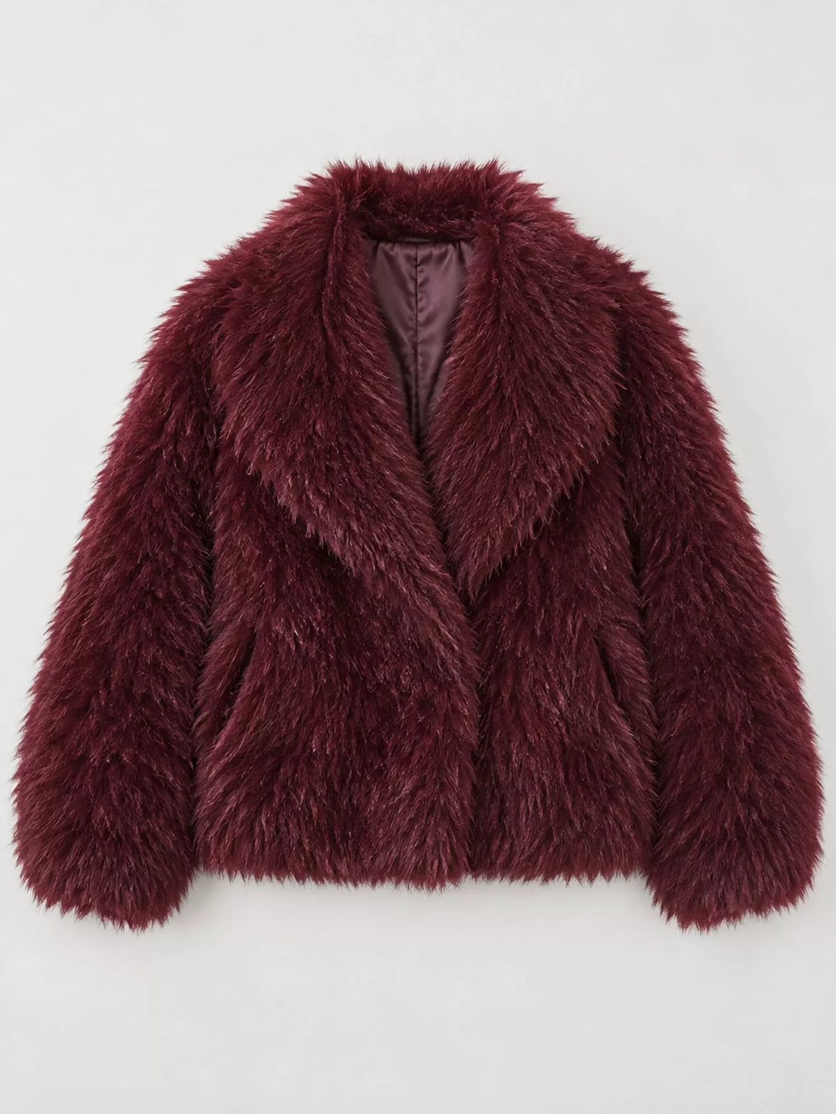 Collared long sleeve jacket, product view