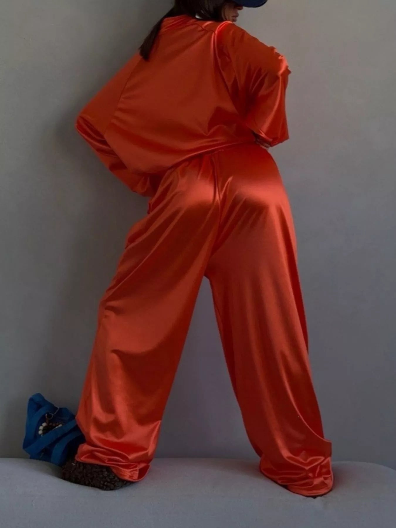 Trendsi Zip Up Raglan Sleeve Jacket and Pants Set -