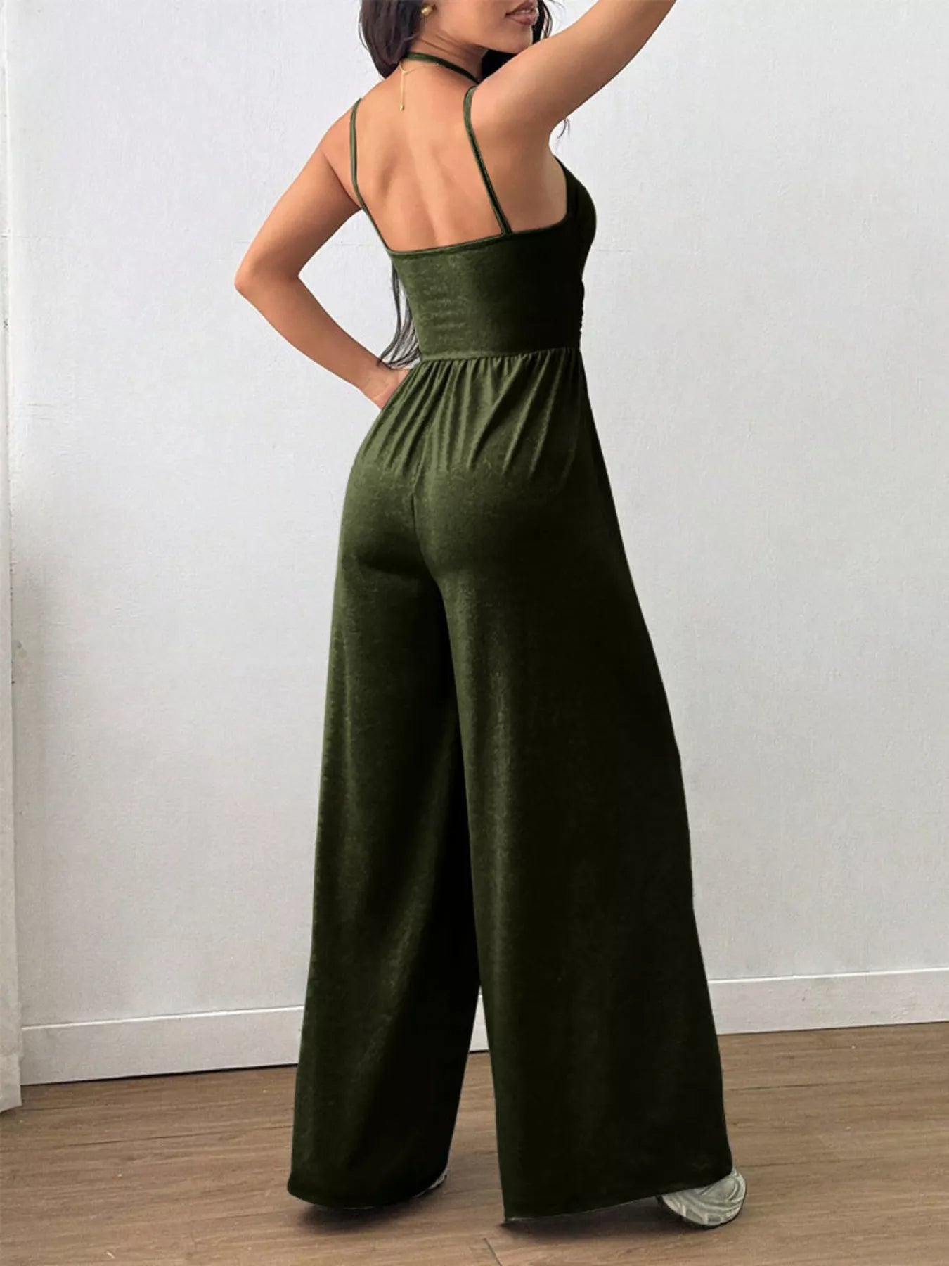 Trendsi Spaghetti Strap Wide-Leg Jumpsuit -
