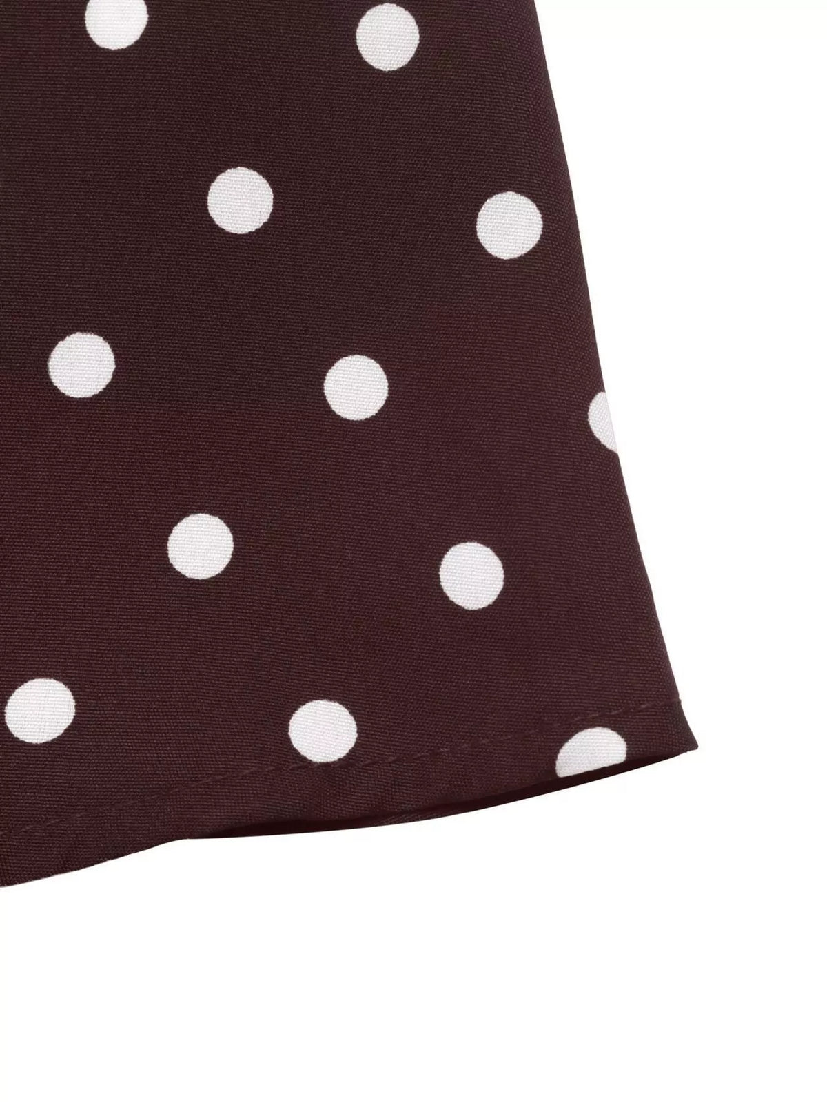 Trendsi Polka Dot Long Sleeve Shirt Dress -