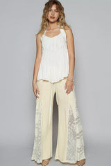 Trendsi POL Backless Halter Sleeveless Top with Smocking Shirring Detail -