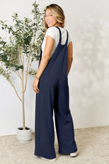 Trendsi Double Take Full Size Wide Strap Overall with Pockets -