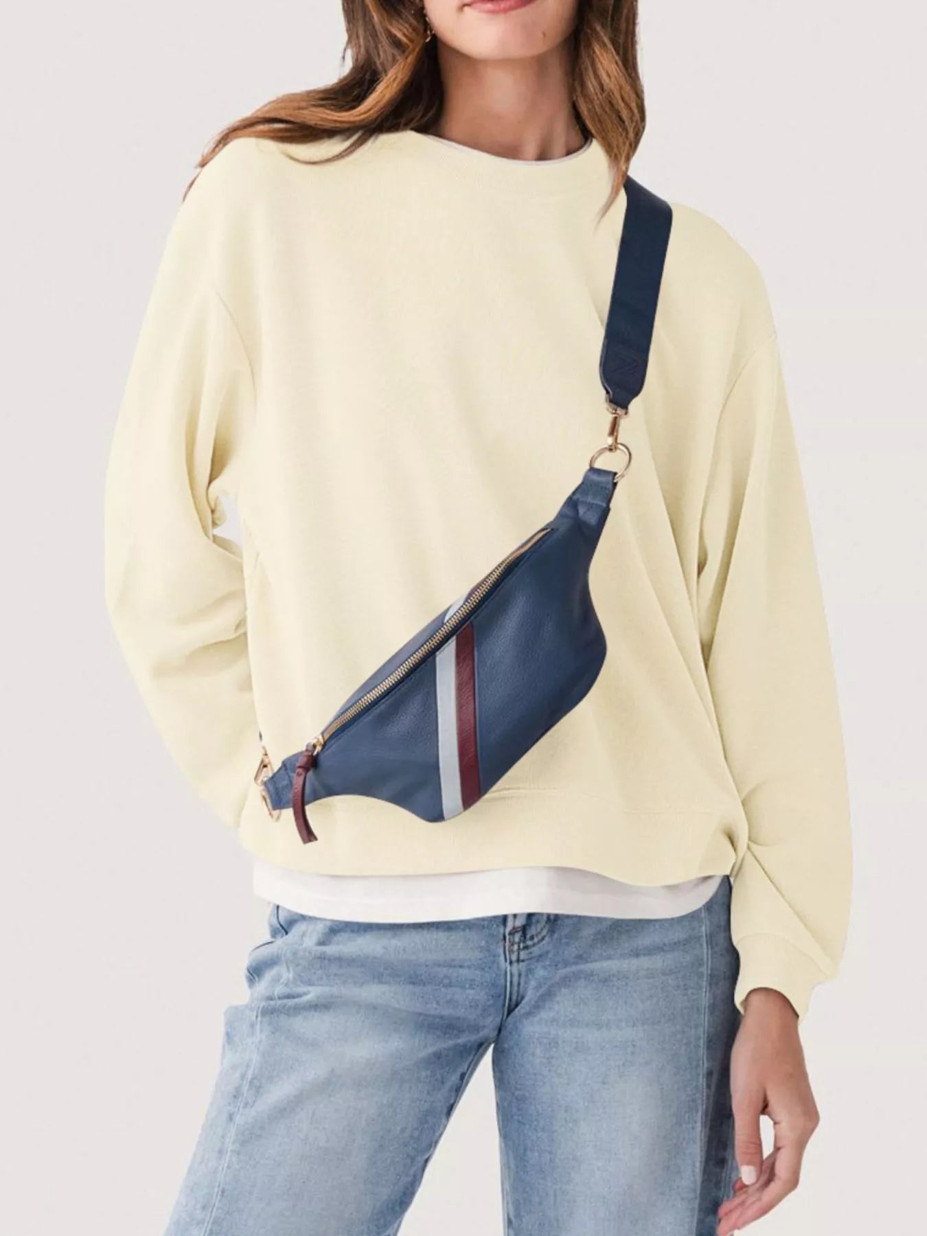 Trendsi Oversized Crew Neck Sweatshirt -