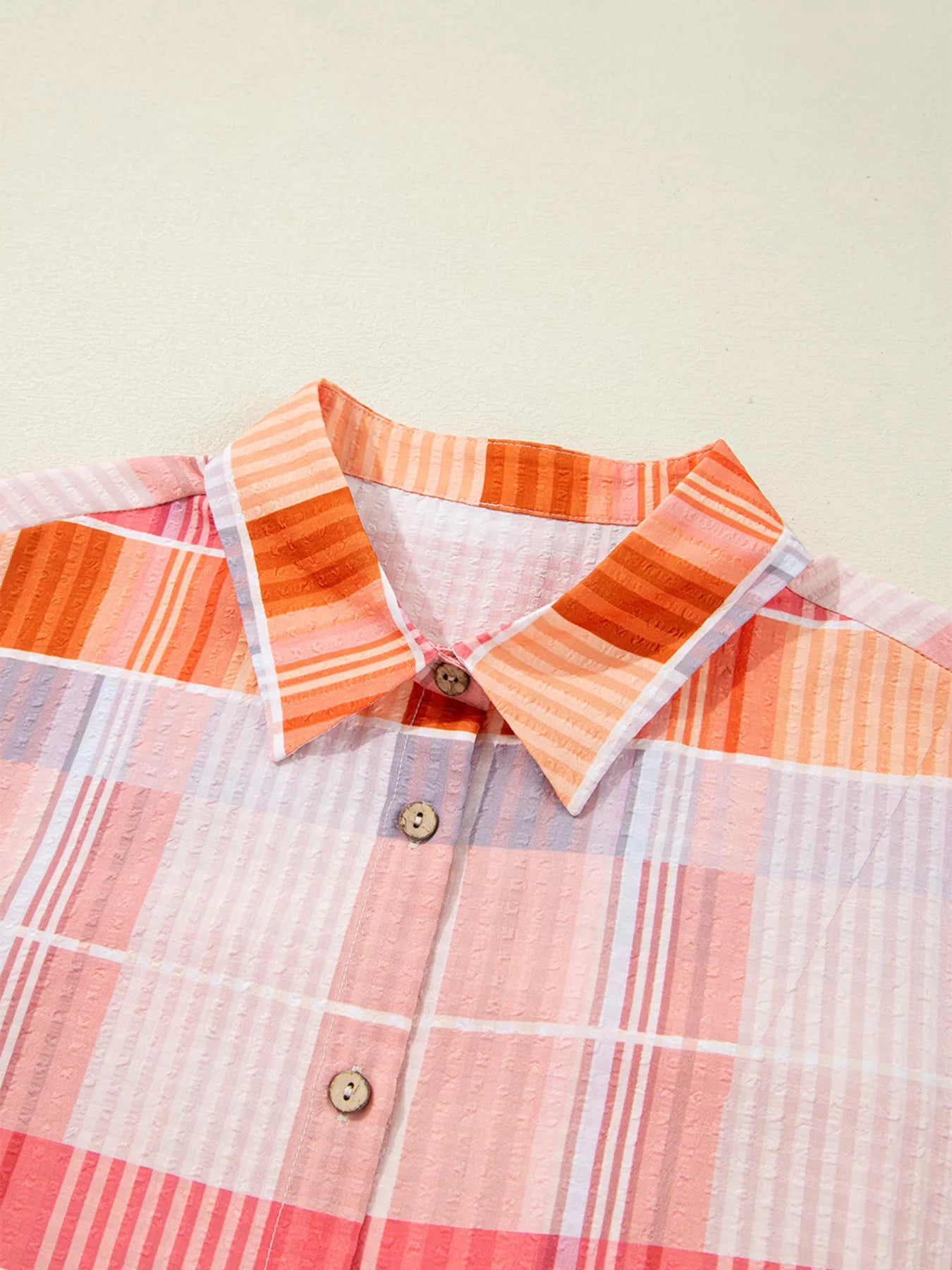 Trendsi Oversized Check Tunic Shirt -