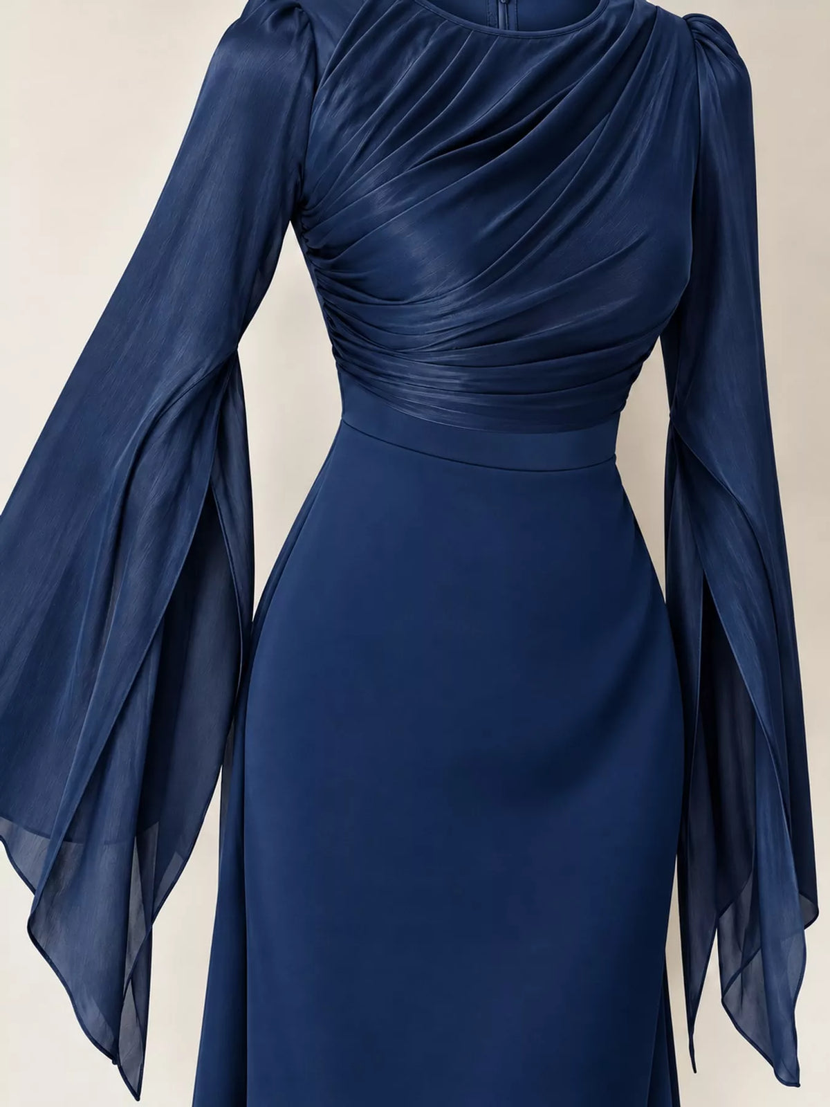 Round Neck Maxi Dress — construction details