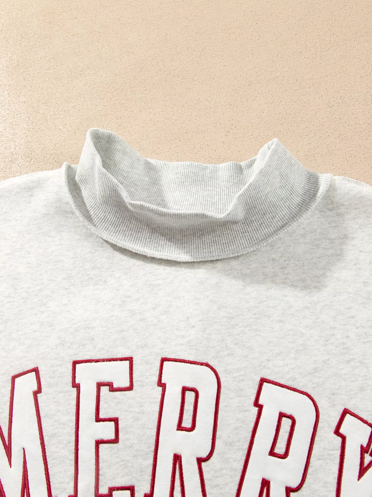 MERRY tunic sweatshirt, high neckline detail
