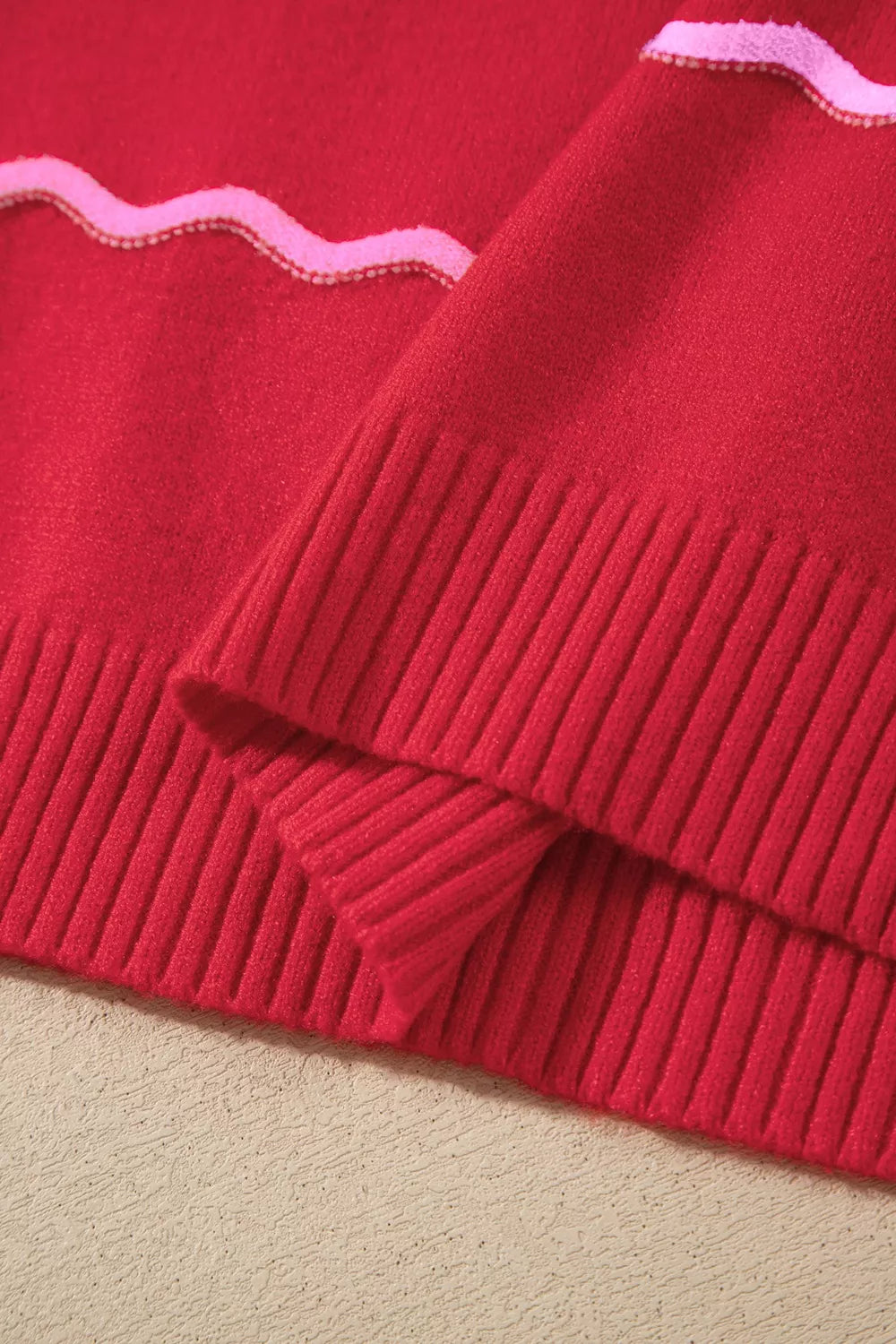 Trendsi Striped Round Neck Long Sleeve Shift Pullover Sweater -