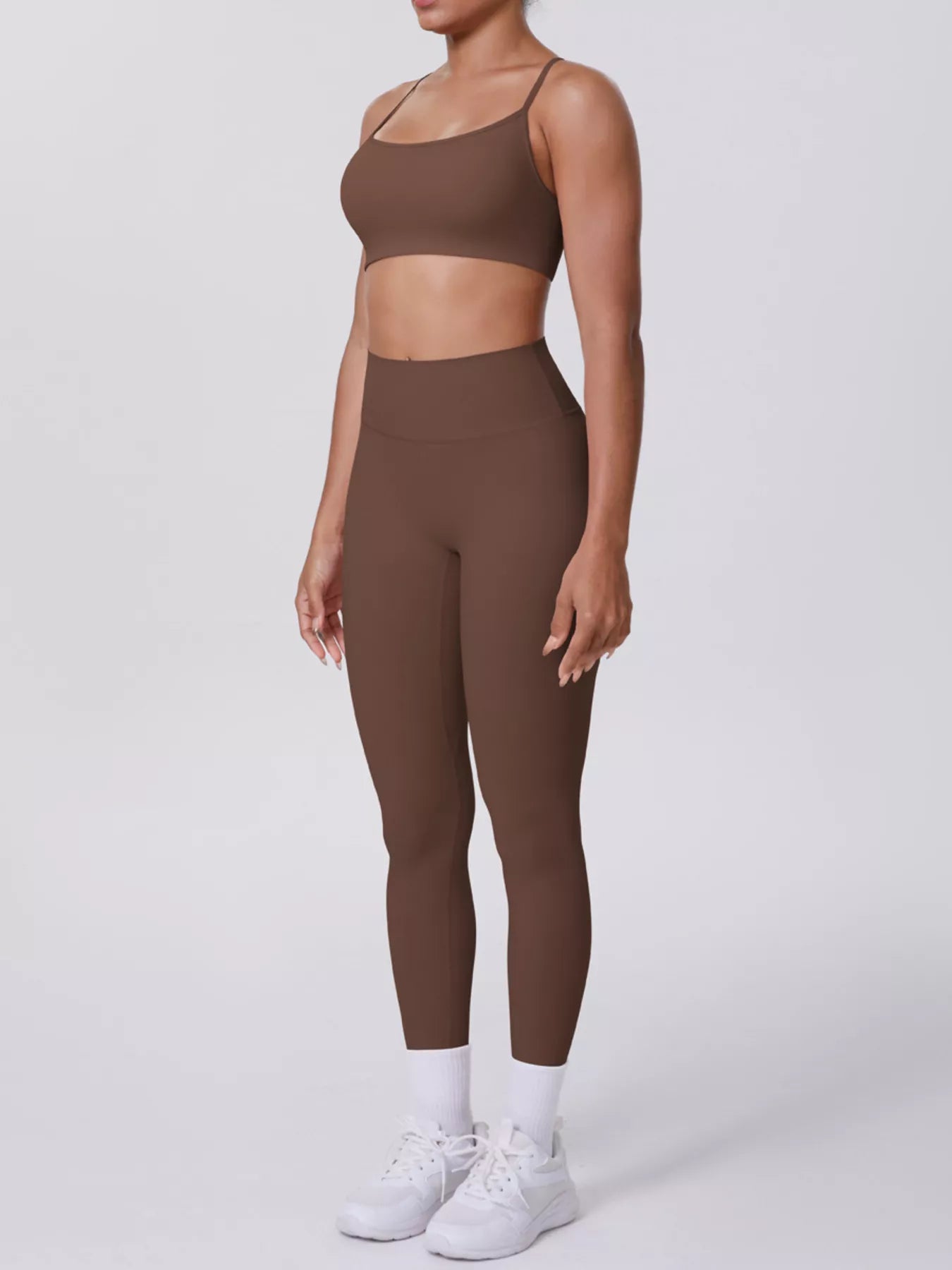 Trendsi Criss-Cross Back Cami and Leggings Active Set -