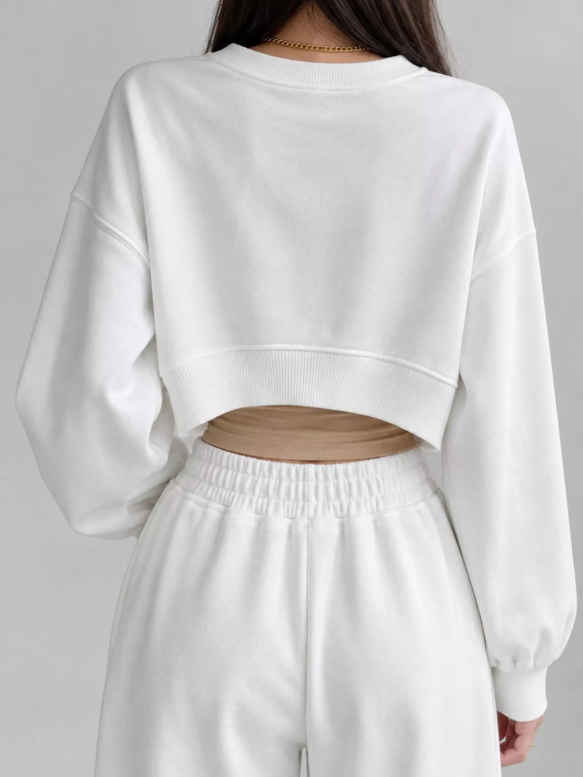Cropped Sweatshirt — back view
