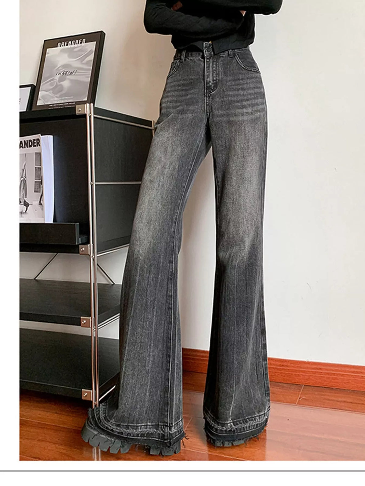 Flare-leg jeans