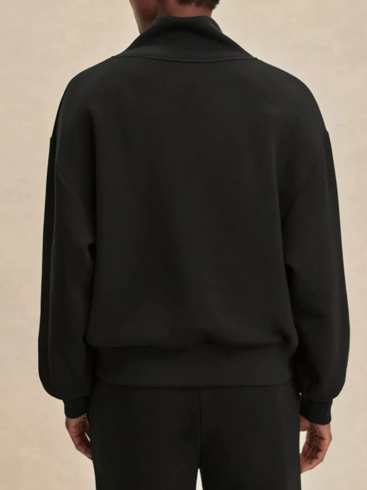 Trendsi Quarter-Zip Sweatshirt and Wide-Leg Pants Set -