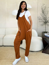 Trendsi Double Take Full Size Sleeveless V-Neck Pocketed Jumpsuit -