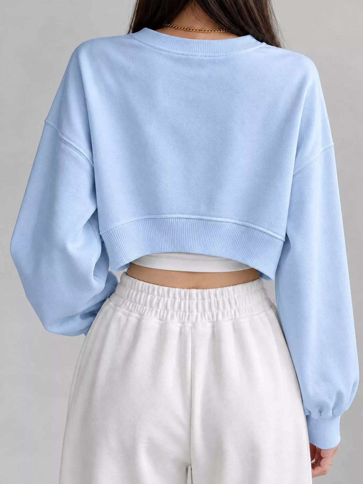 Cropped Sweatshirt — back view