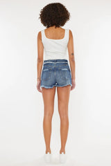 Trendsi Kancan Distressed Button Fly Denim Shorts -