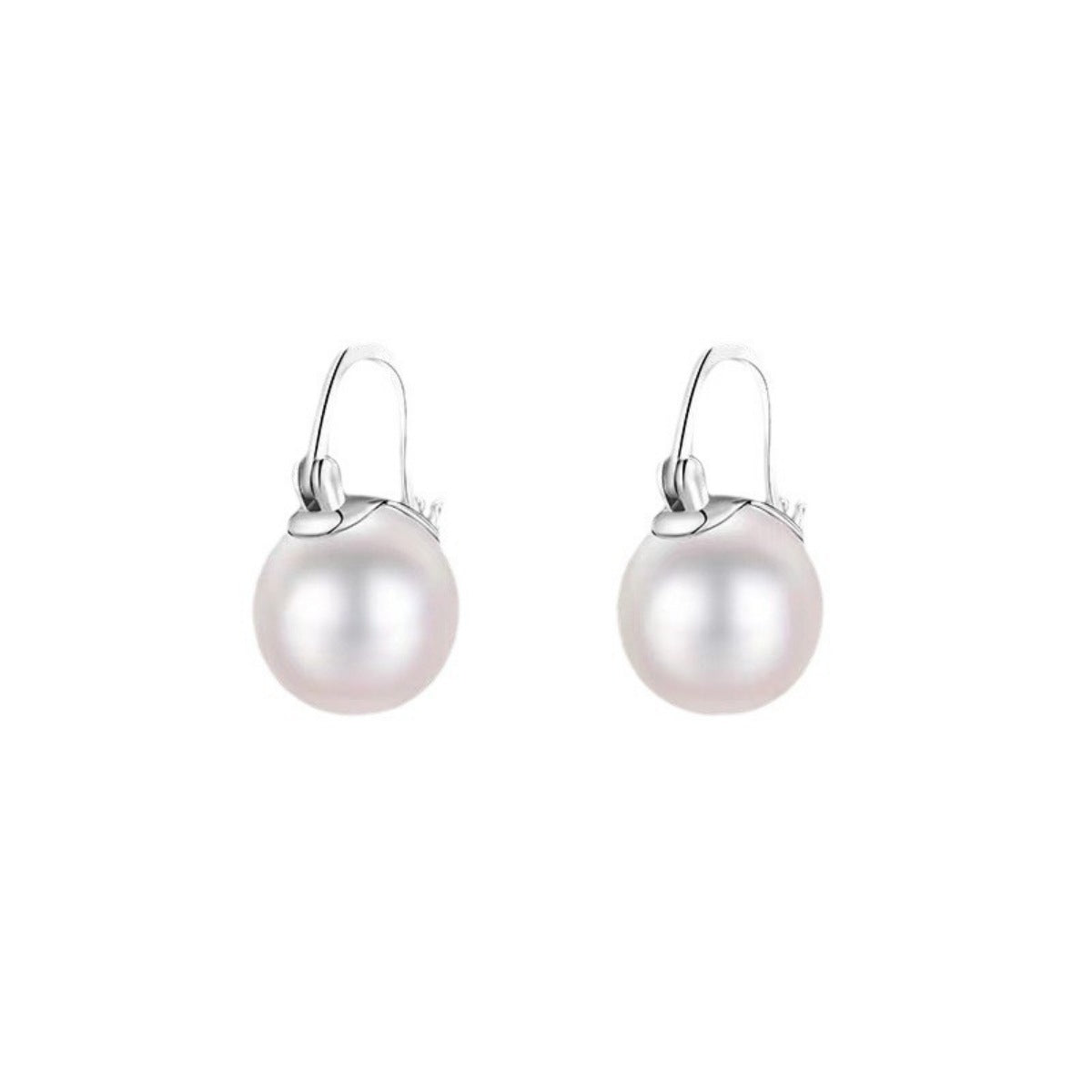 Trendsi 18K Gold-Plated Pearl Earrings -