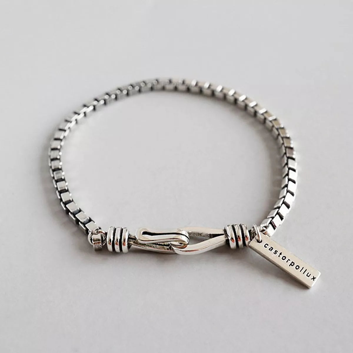 Stainless Steel Knot Clasp Chain Bracelet, product view
