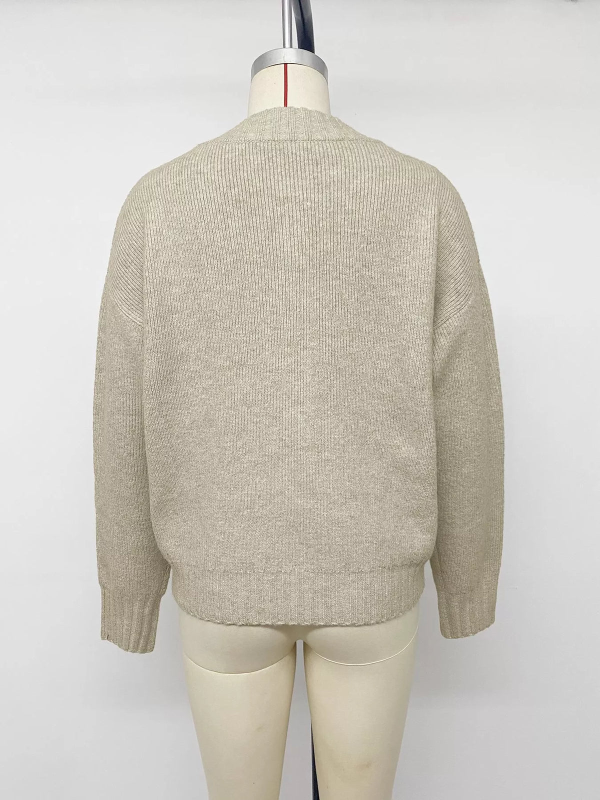 Trendsi Zip-Up Dropped Shoulder Cardigan -