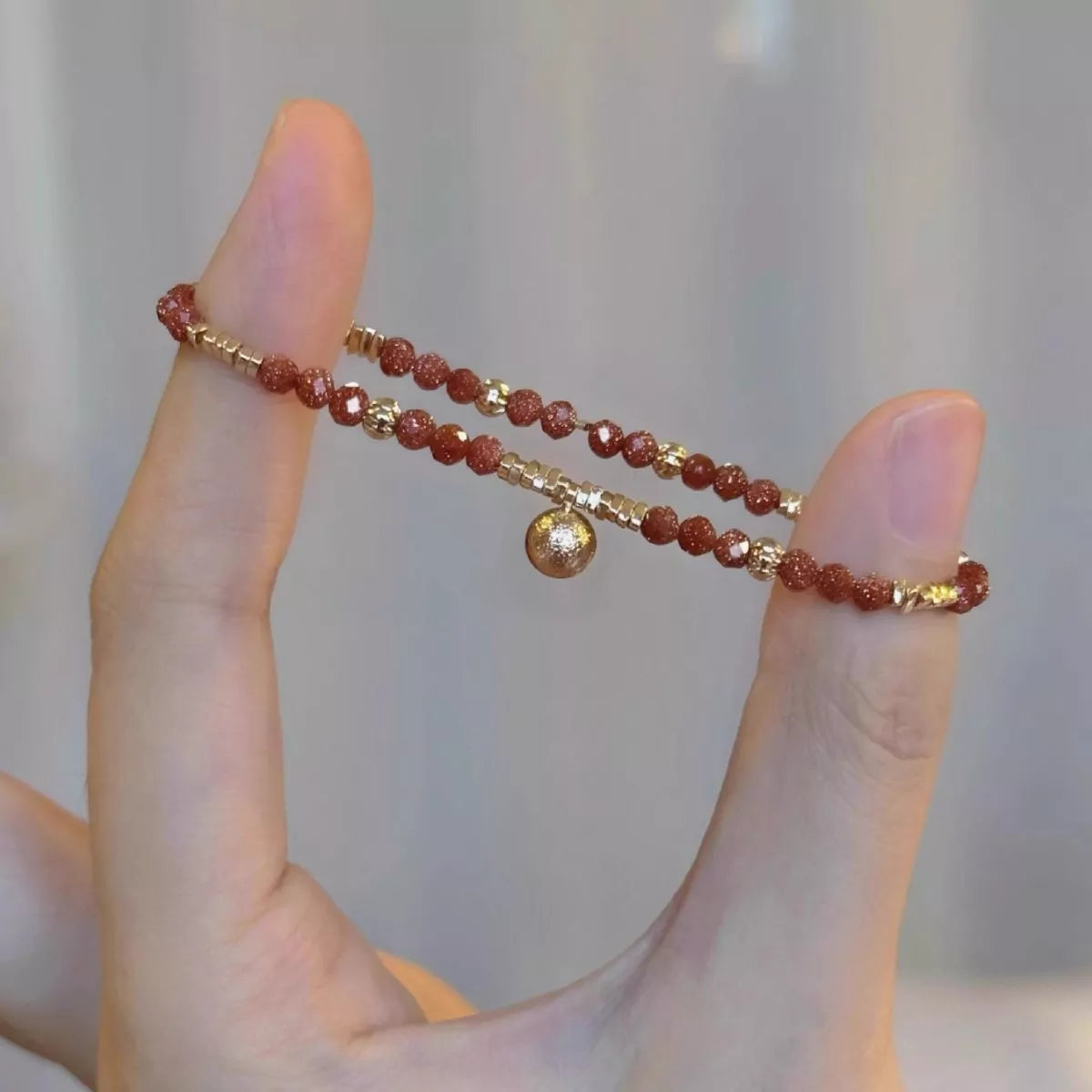 Trendsi Lightweight Beaded Charm Bracelet -