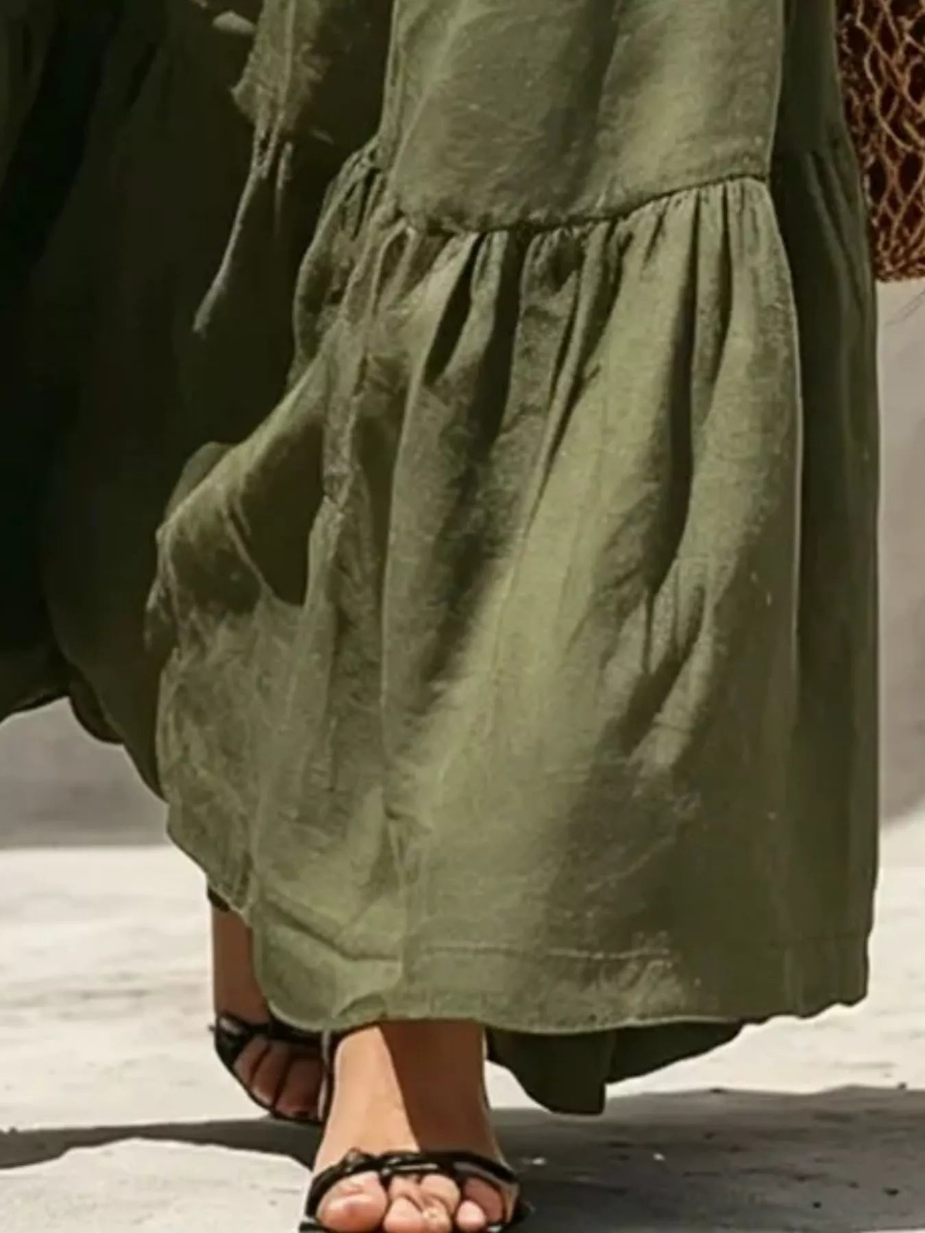 Trendsi Sleeveless Tiered Maxi Dress -