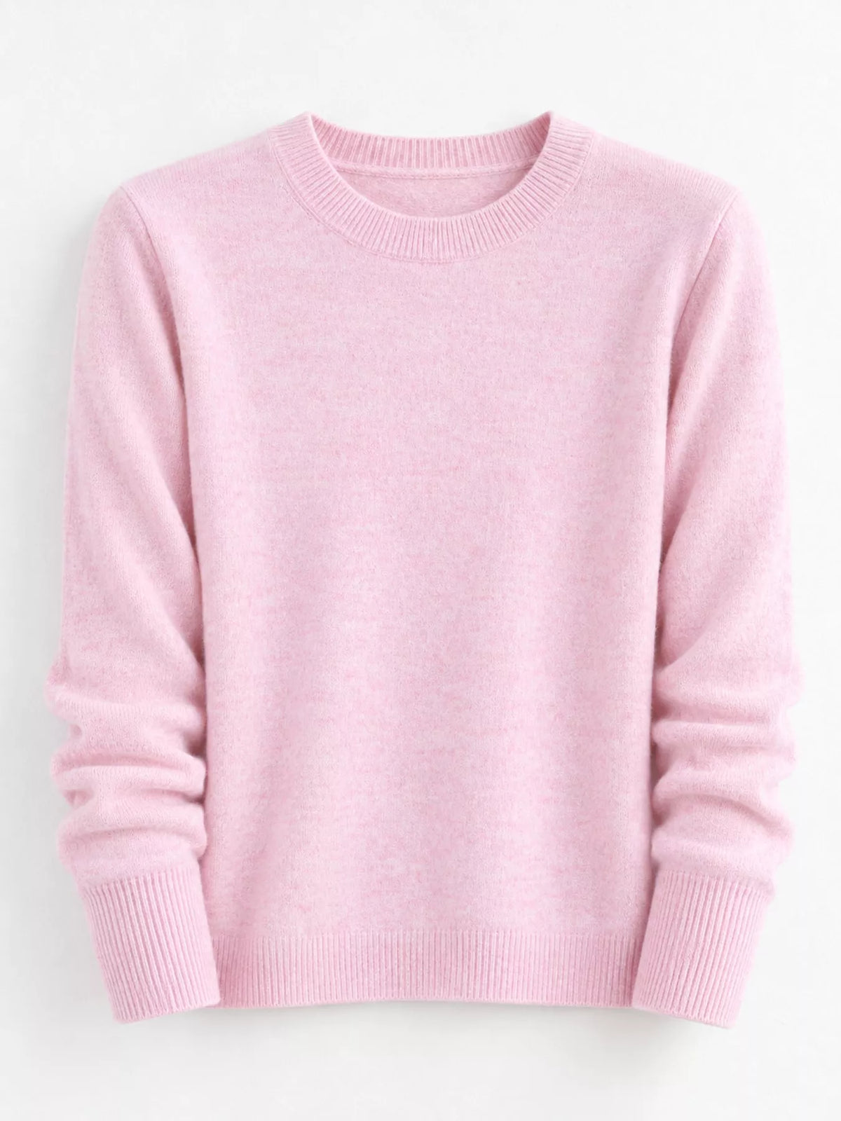 Crew Neck Long Sleeve Sweater — garment front