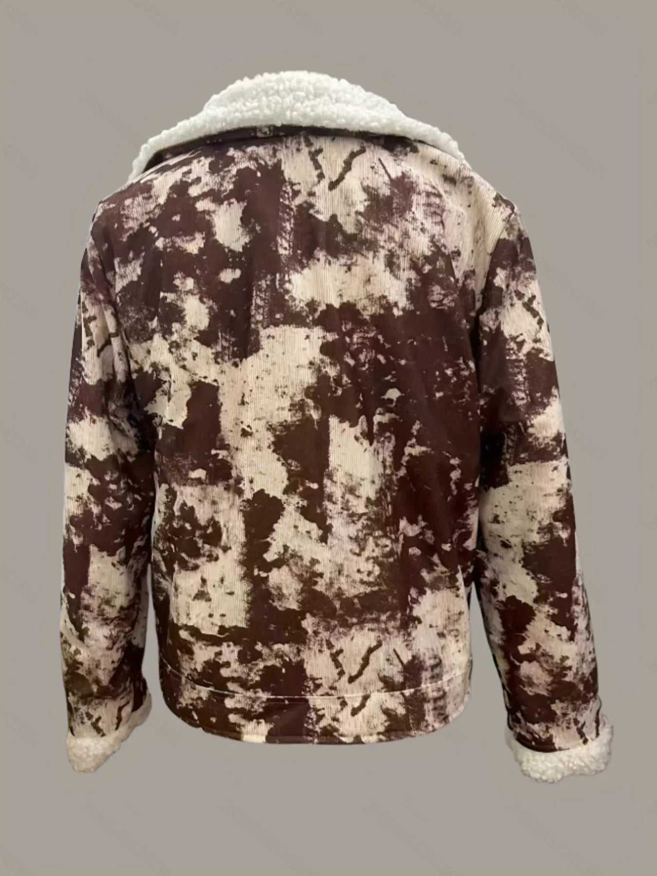 Trendsi Sherpa-Lined Zip Up Jacket -