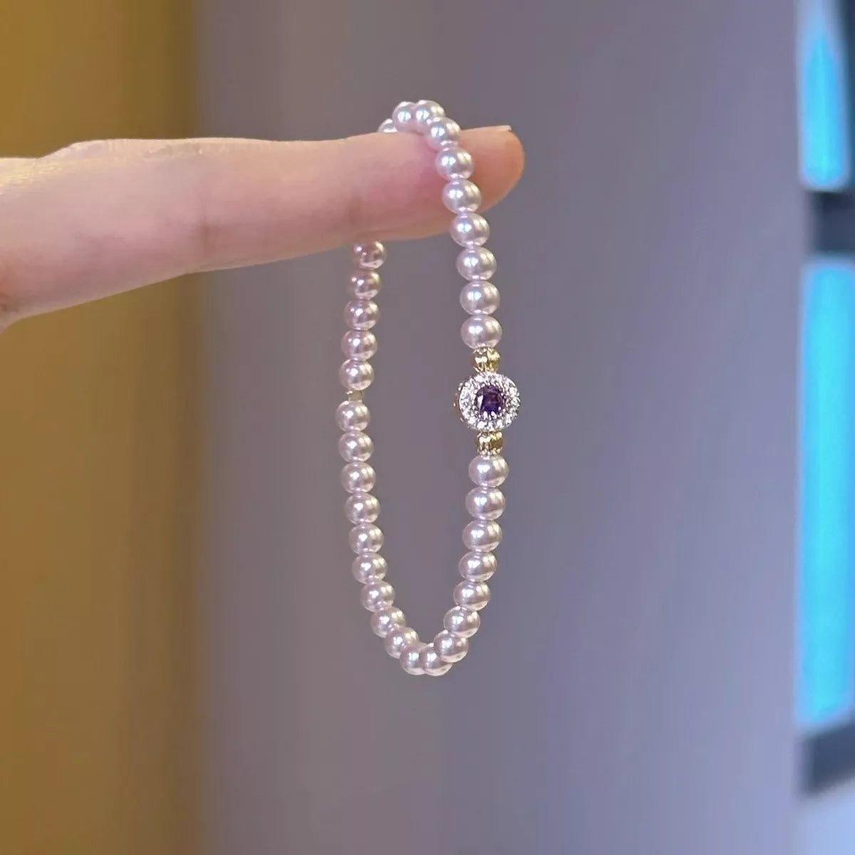 Trendsi Alloy Pearl Bracelet -