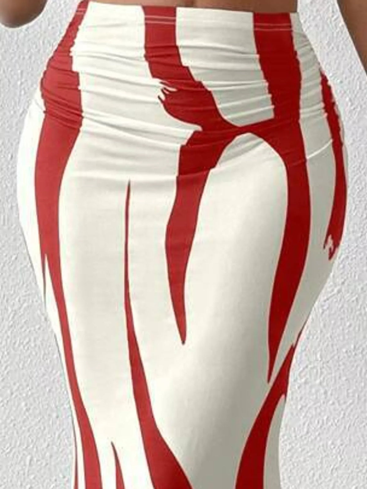 Ruched Maxi Skirt — construction details
