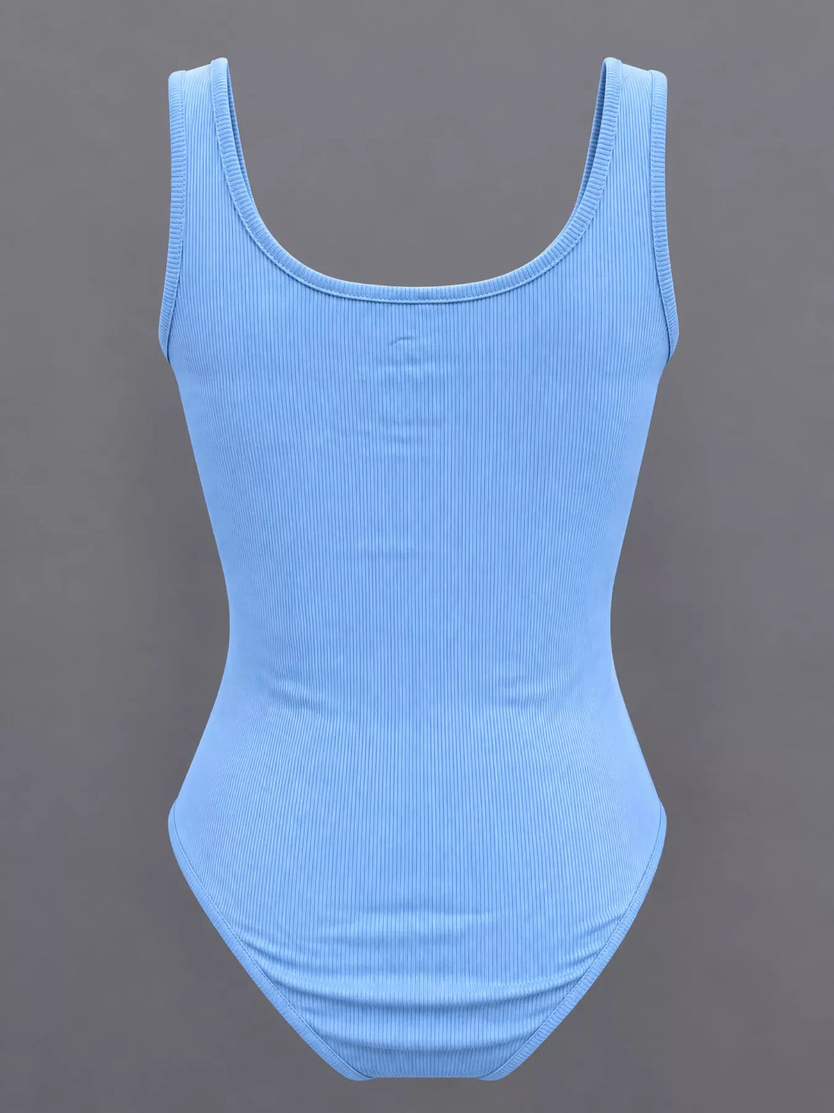 Ribbed bodysuit, light blue back