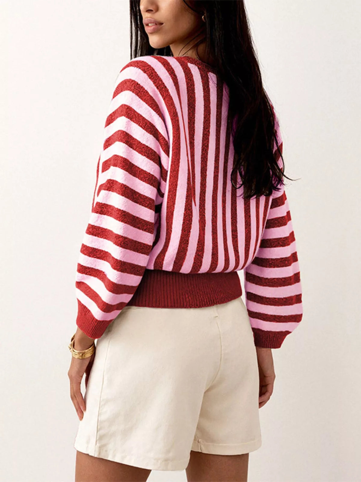 Trendsi Striped Crew Neck Sweater -
