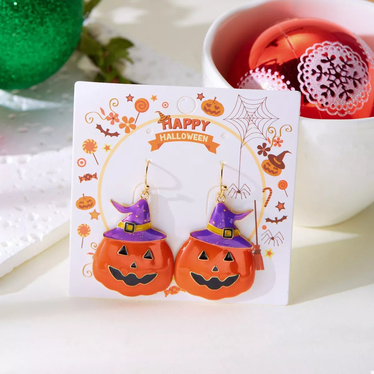 Trendsi Halloween Pumpkin Dangle Earrings -