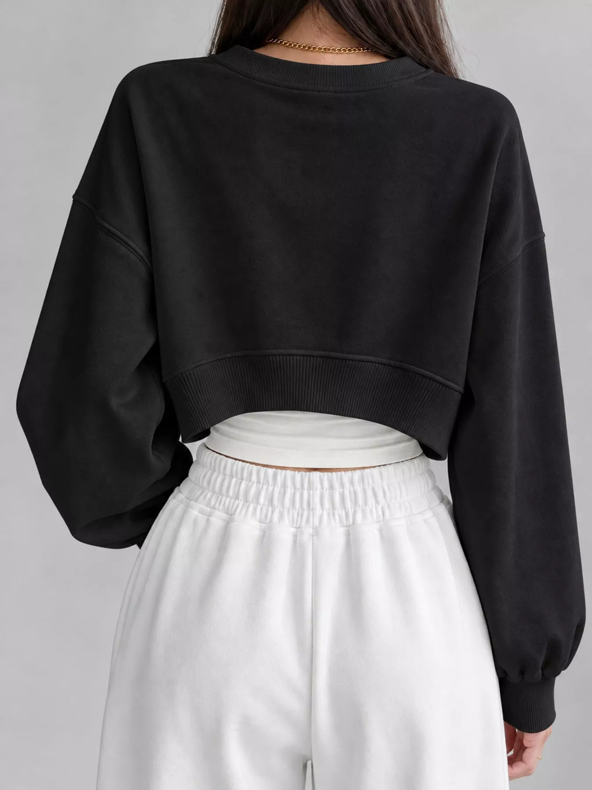 Cropped Sweatshirt — back view