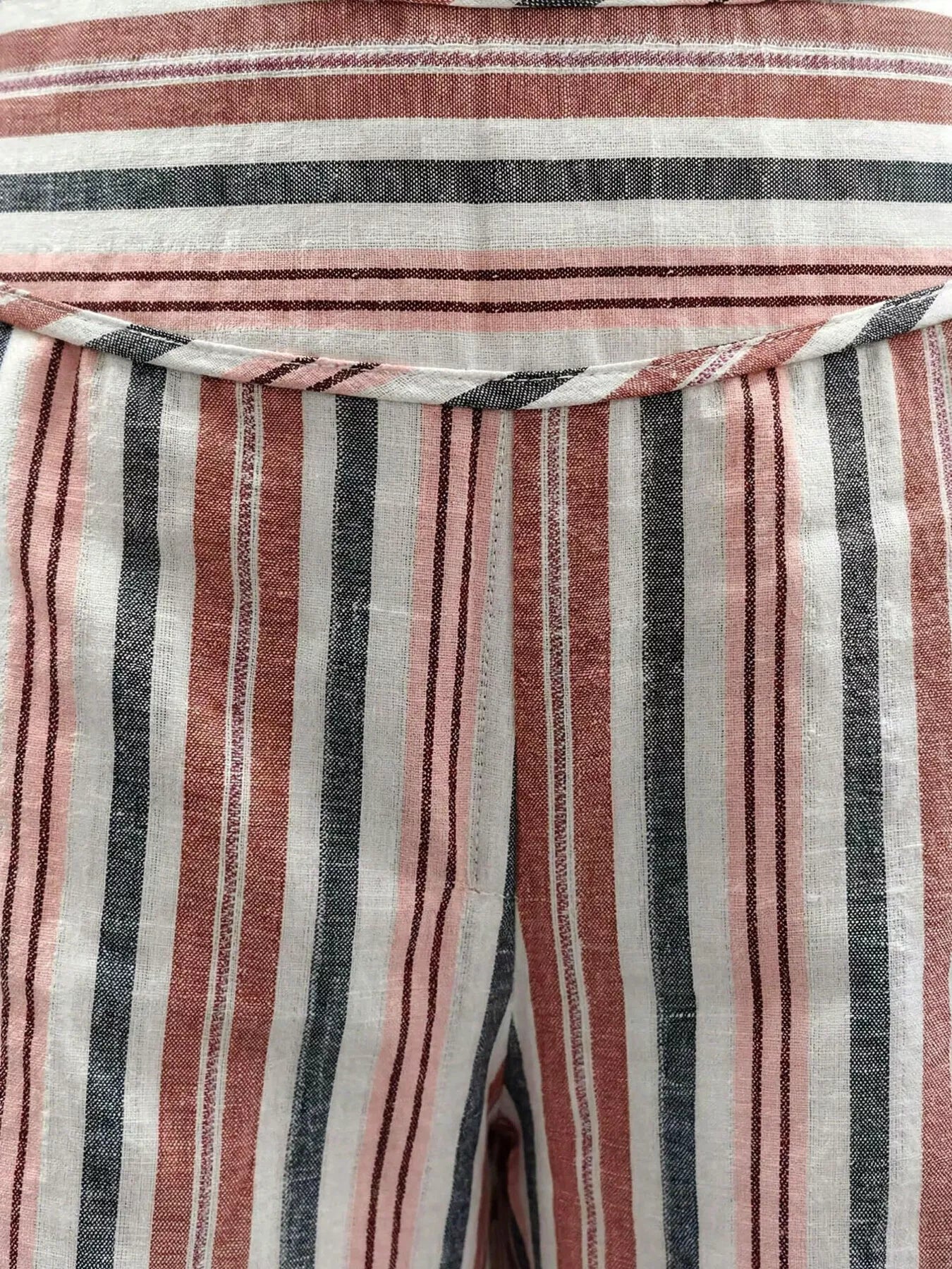 Trendsi Striped Wide-Leg Pants with Tie Waist -